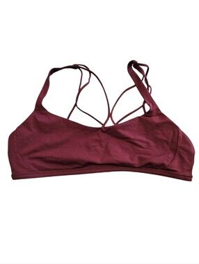 Lululemon Strappy Purple Burgundy Sports Bra